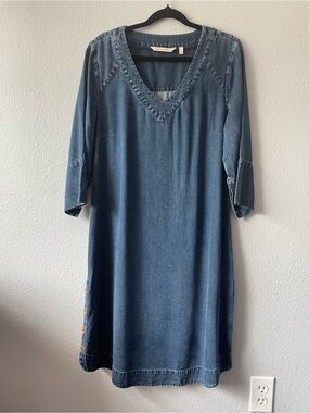 Soft Surroundings Positano Getaway Tencel Denim Dress Small